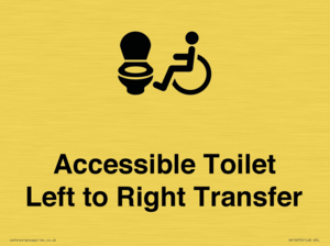 Accessible Toilet with Left to Right Transfer